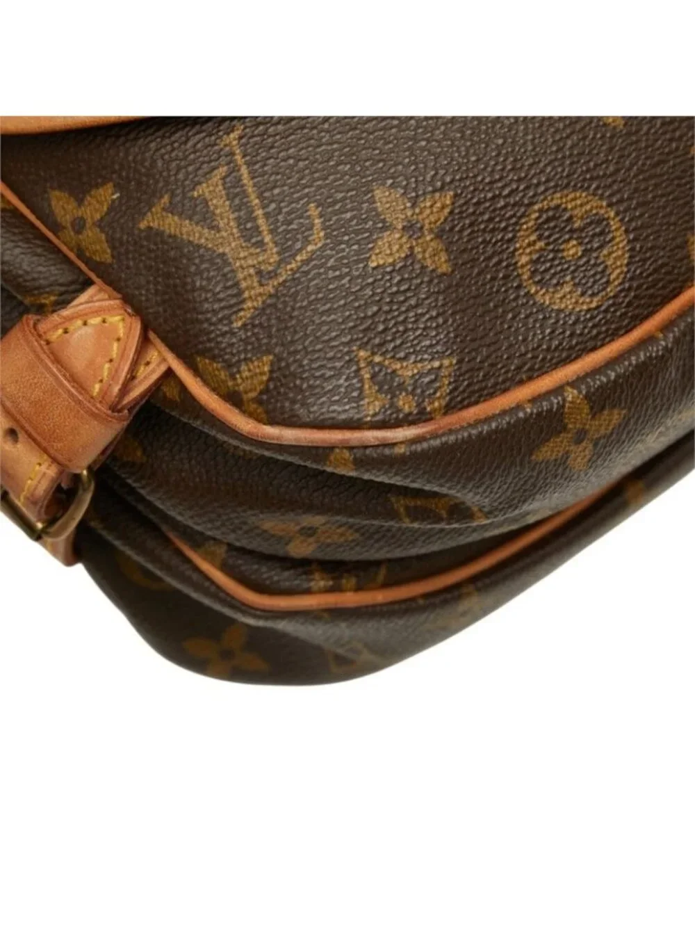 Louis Vuitton Monogram Saumur 30 Crossbody Shoulder Bag Brown Leather